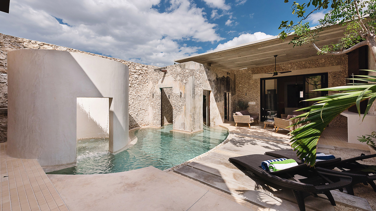 Мексиканские дома с бассейном