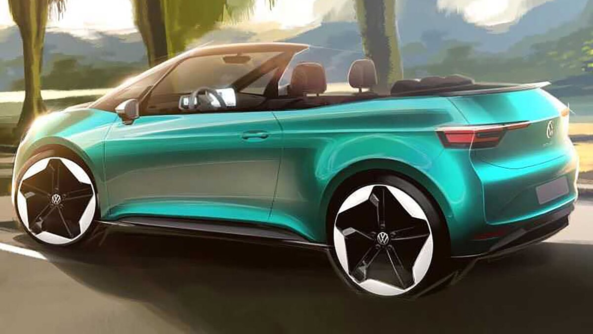 Разработанный концепт арт Cabriolet Volkswagen ID.3