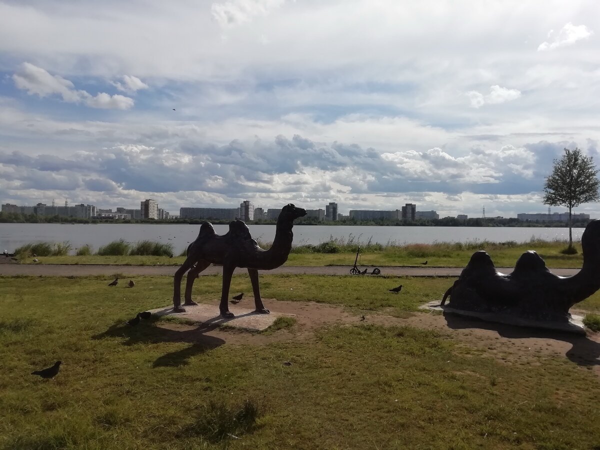 Зеленая зона у Театрального озера