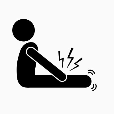 (Источник: https://thenounproject.com/term/leg-cramp/980173/ Лицензия: https://creativecommons.org/licenses/by/3.0/)