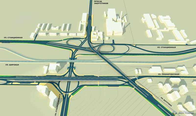 Развязка на площади труда в новосибирске при строительстве моста схема
