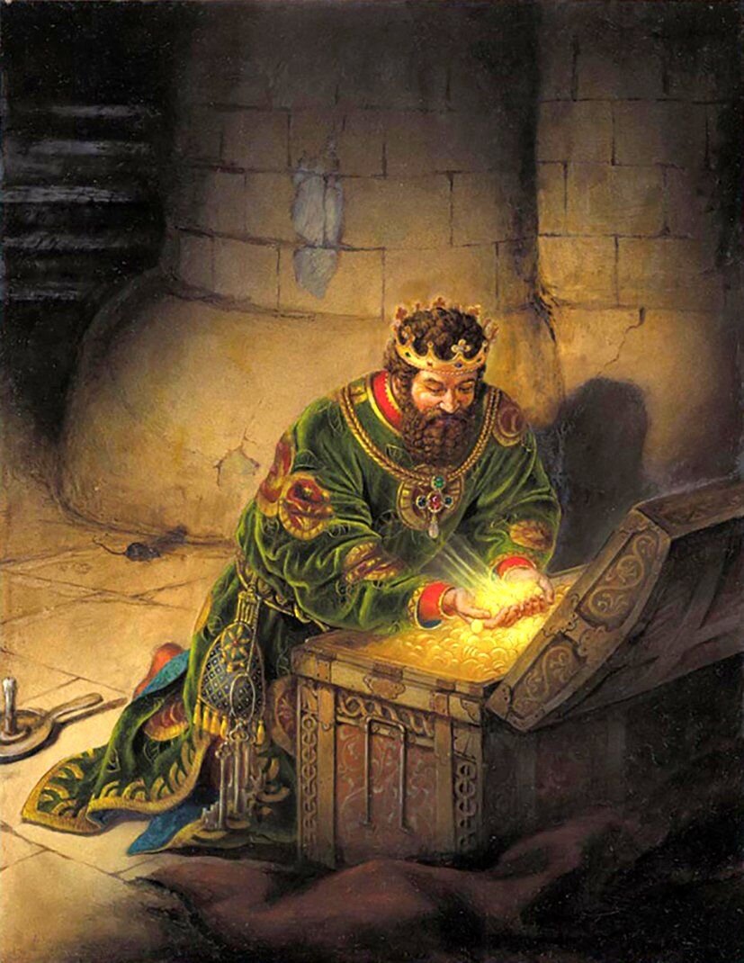 В сказке ему тоже было мало. Рисунок из открытых источников.