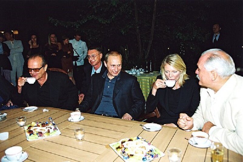 Джек Николсон, Владимир Путин, Пета Уилсон, Никита Михалков