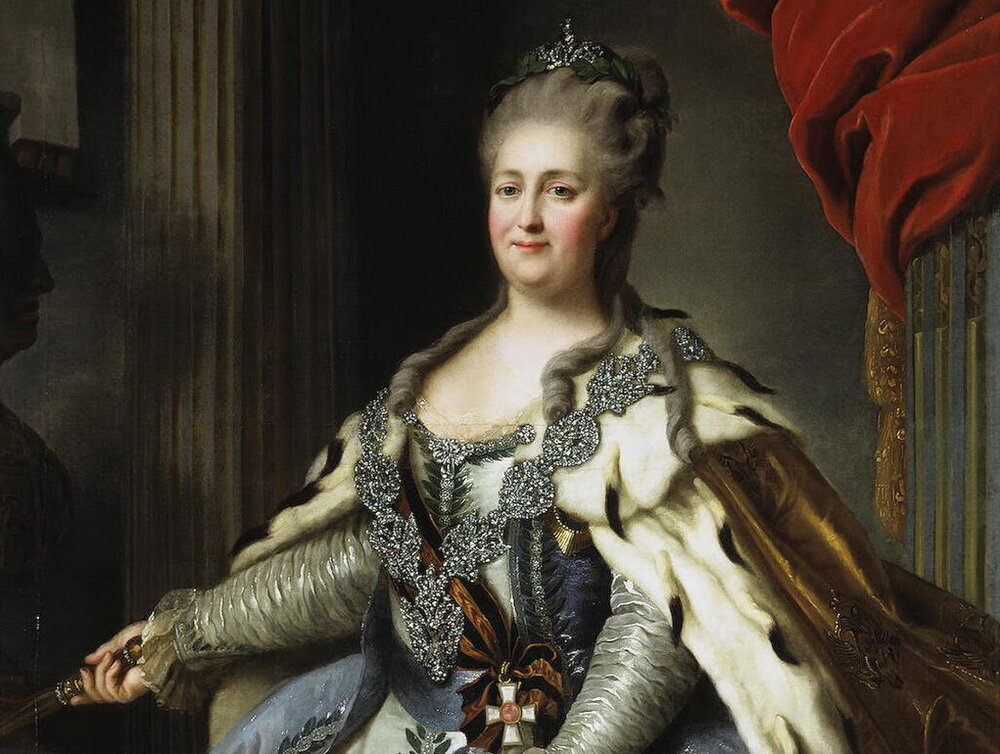 Императрица Екатерина II, худ. Ф. Рокотов
