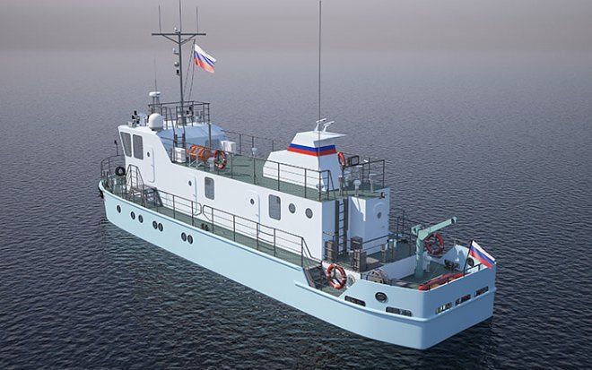 Промерное судно пр.RDB 66.62, проектное изображение