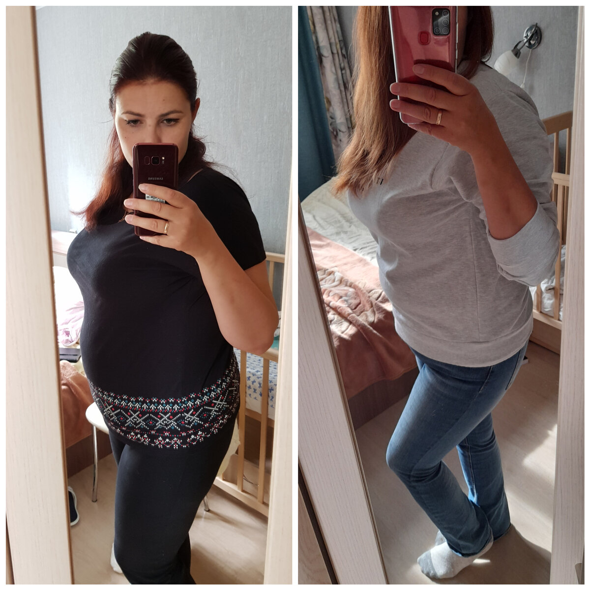 Из старого. Сейчас эти джинсы не застегиваются.