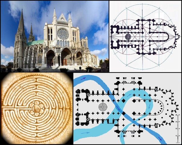 Шартрский собор франция чертежи