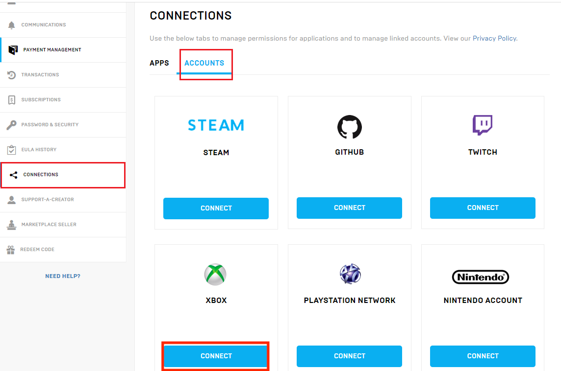 Epic games как отвязать