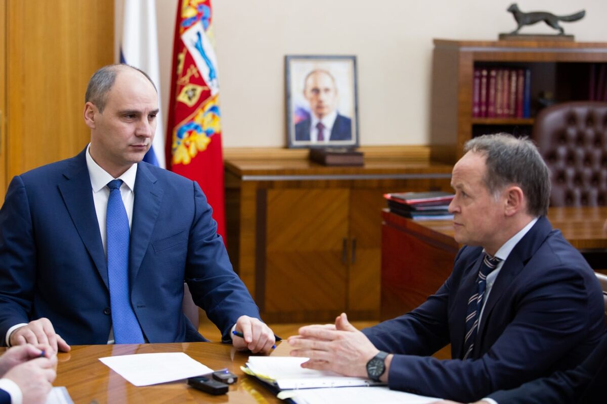    Губернатор Оренбуржья Денис Паслер встретился с руководством компании «Газпром нефть» Белов Михаил Александрович