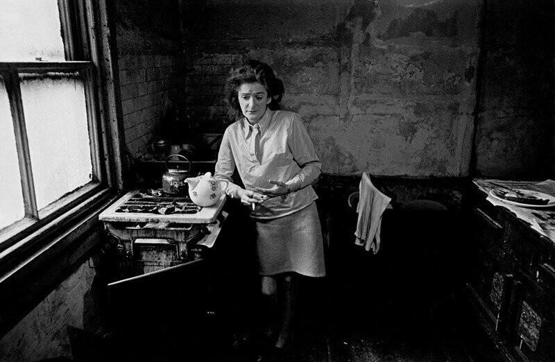 Newcastle, 1972. The housewife in the kitchen.