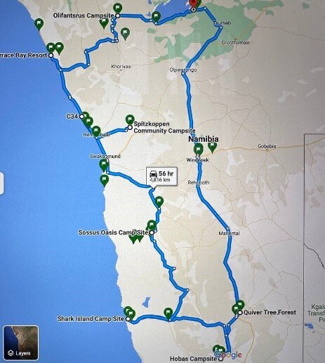 Схема маршрута