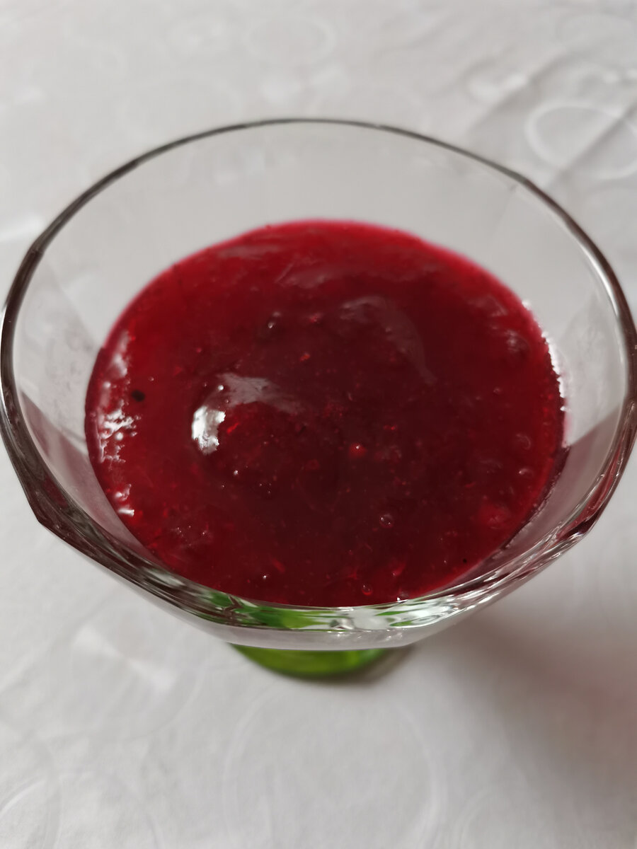 Десерт из брусники