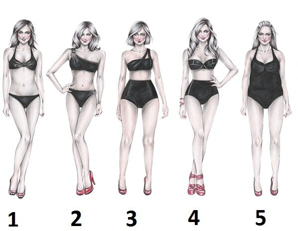 5 типов фигур.