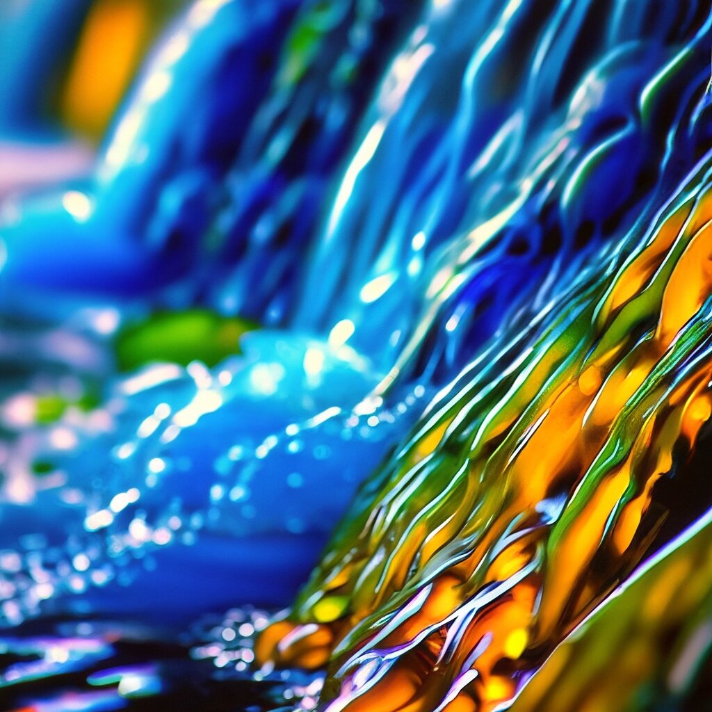 Водопад в стиле Ван Гога