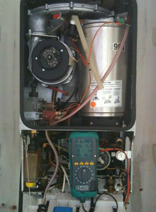 Система газового котла изнутри