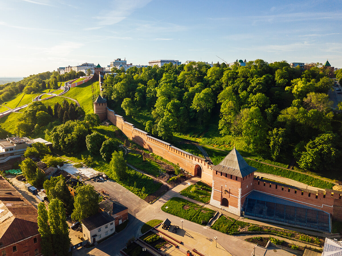 Территория нижегородского кремля фото