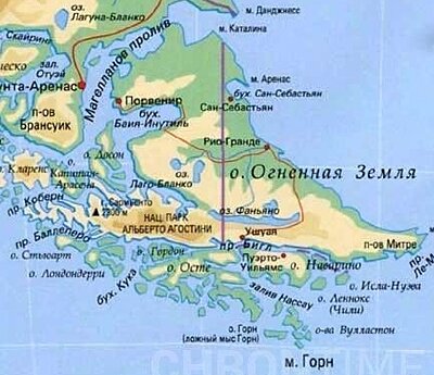 Огненная земля карта