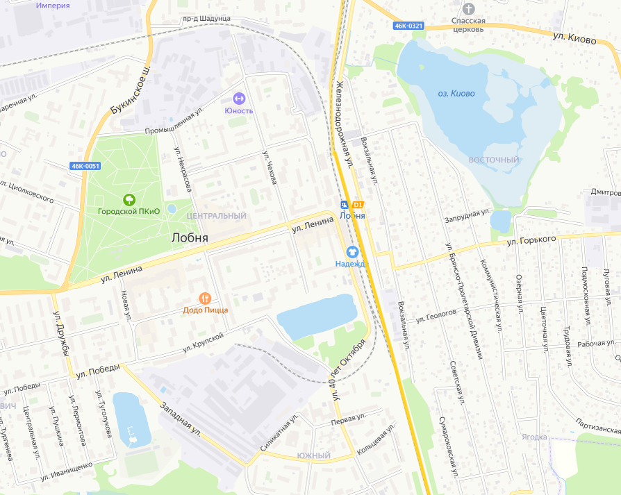 Вторая конечная станция «Лобня» МЦД-1 в одноименном городе Московской области.