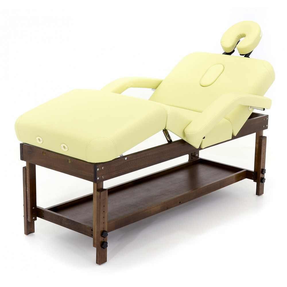 Стационарный массажный стол на деревянном каркасе