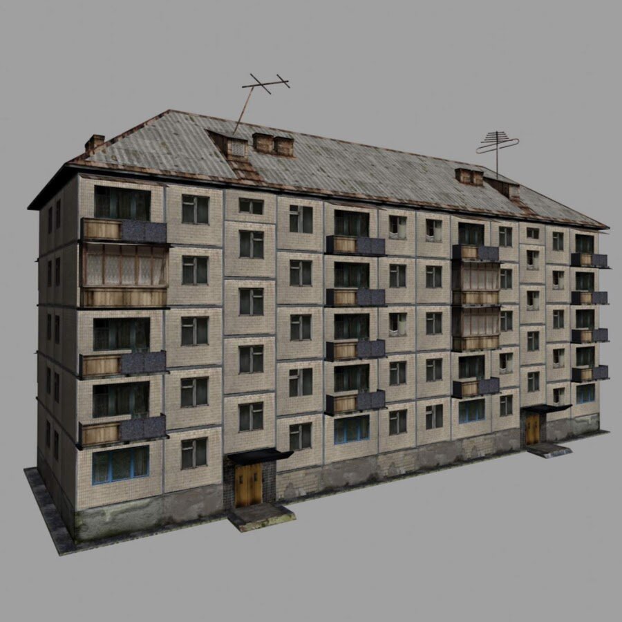 За год построили 6 одинаковых пятиэтажных домов и 4 восьмиэтажных