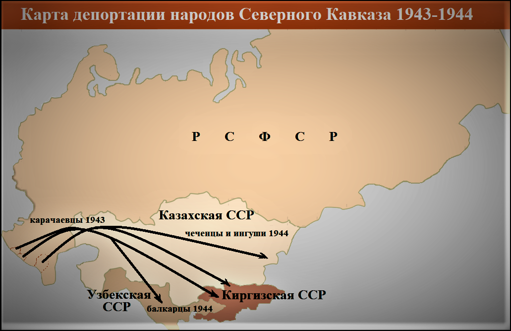 Депортация северного кавказа. Депортация кавказских народов. Депортация народов. Карта депортации народов СССР.