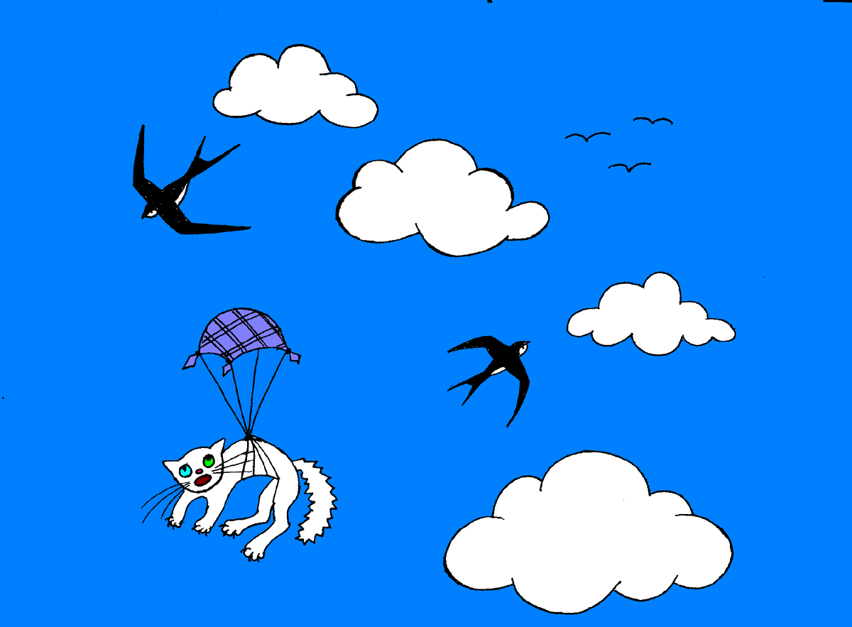 Часть обложки в тему рассказа. Рисунок автора