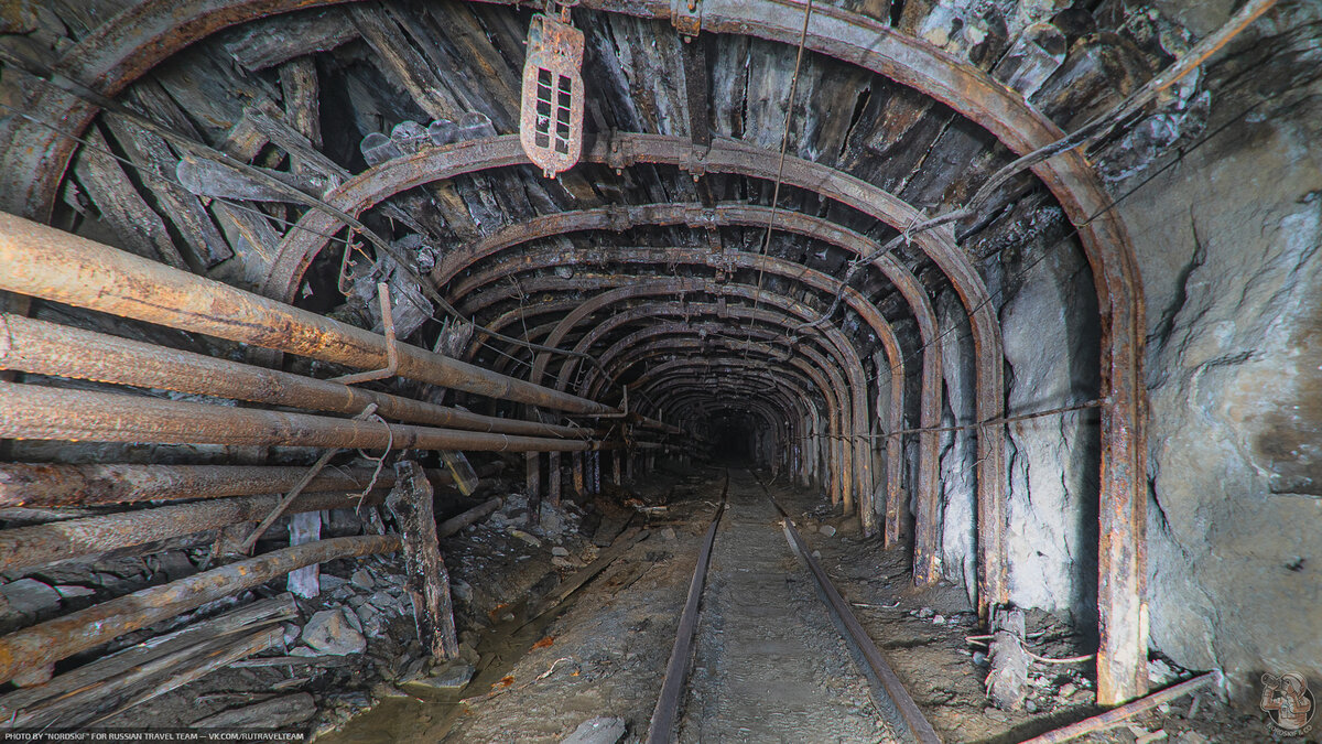 Заброшенные штреки старой шахты