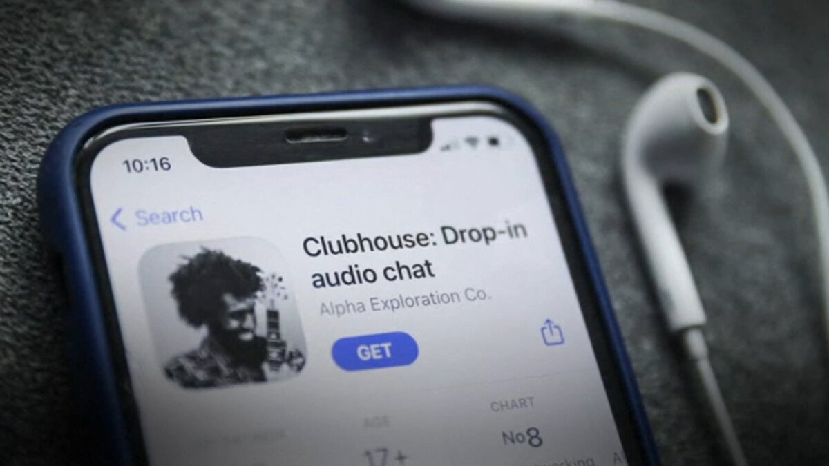 Страница приложения Clubhouse в App Store.