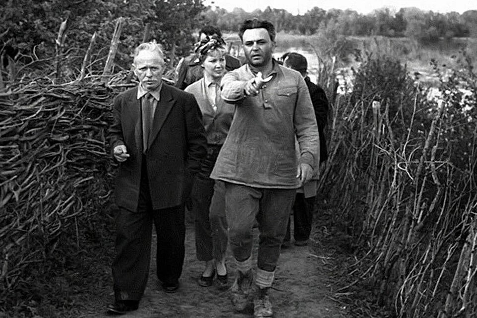 Михаил Шолохов и Сергей Бондарчук, 1958 год, СССР