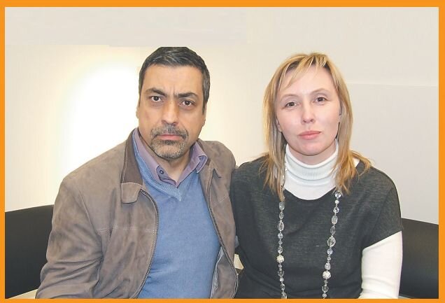 Пал Палач и Наталья Булаха,, которая помогла мне взять интервью для еженедельника "7 секретов". Рига. 2011 г. фото автора 