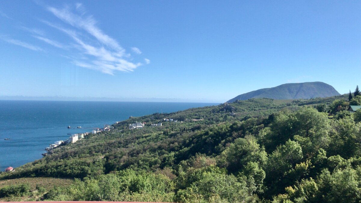 Вид на посёлок Утес из Малого Маяка