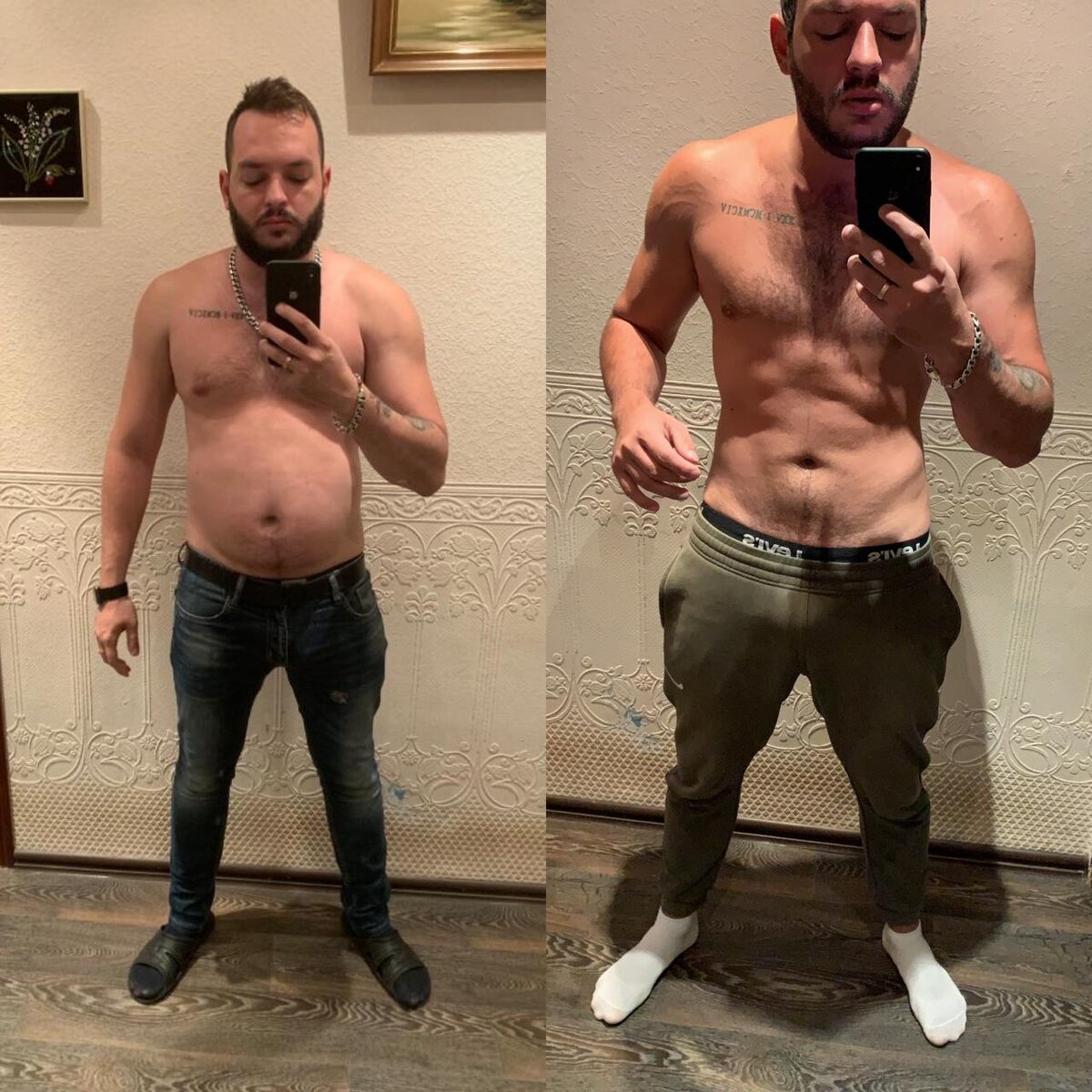 Между фотографиями разница 1 год