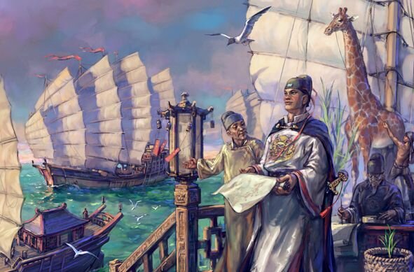 Китайский адмирал Чжэн Хэ. Изображение из свободных источников