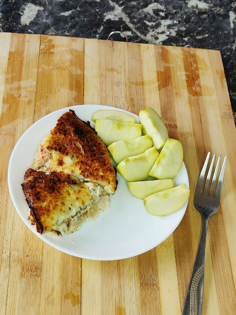 Творожная запеканка с бананом и орехами. | ПП Вкусняшки | Дзен