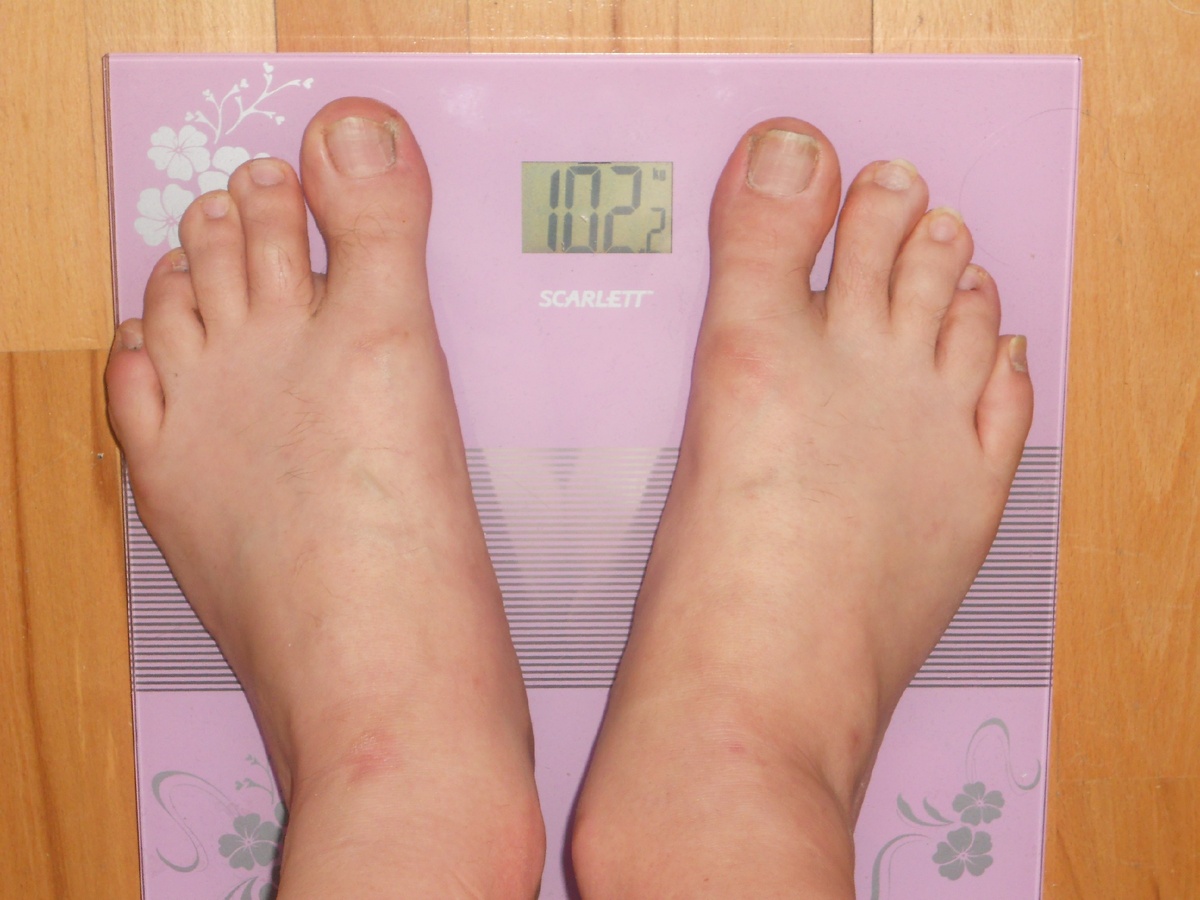 Моё фото весов с новым, не радующем меня весом!