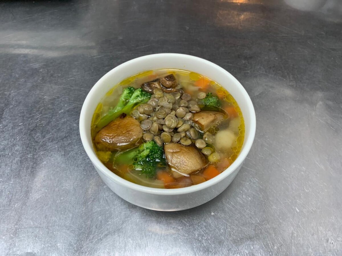 Суп с чечевицей и овощами