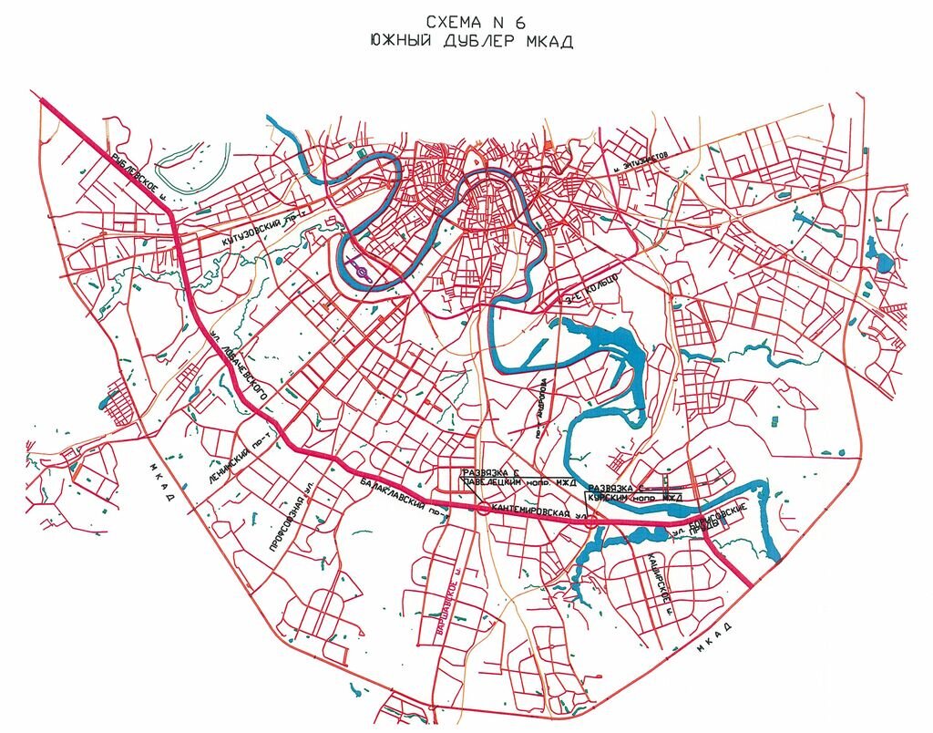 Схемы рокад москвы