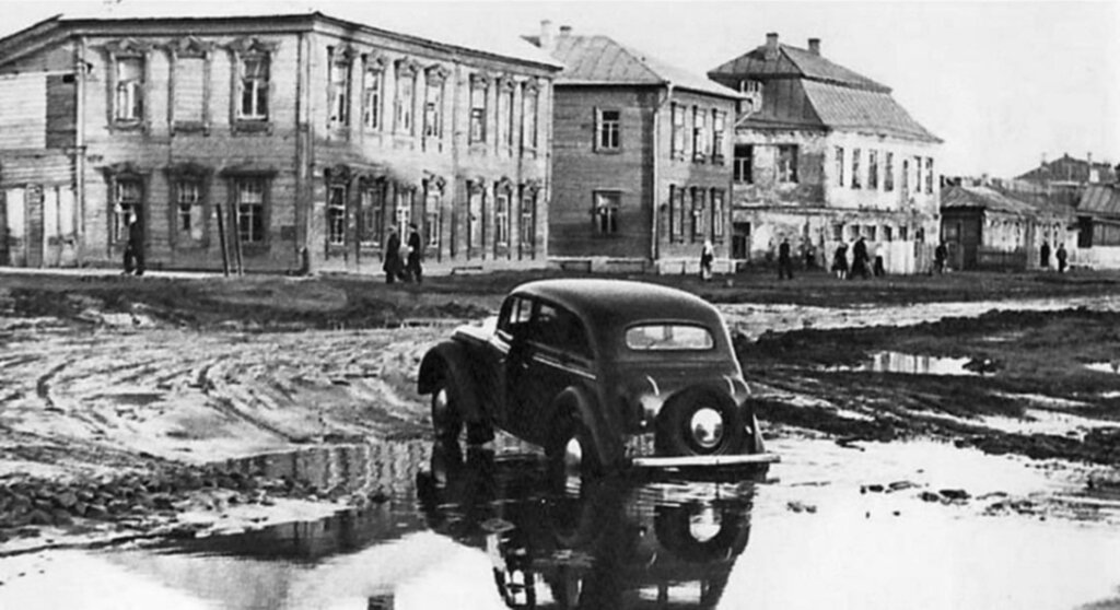 МЗМА-400-420, Москва, Марьина Роща, весна 1953 года (с) В.В. Собчинский