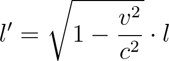 Формула лоренцова сокращения длины