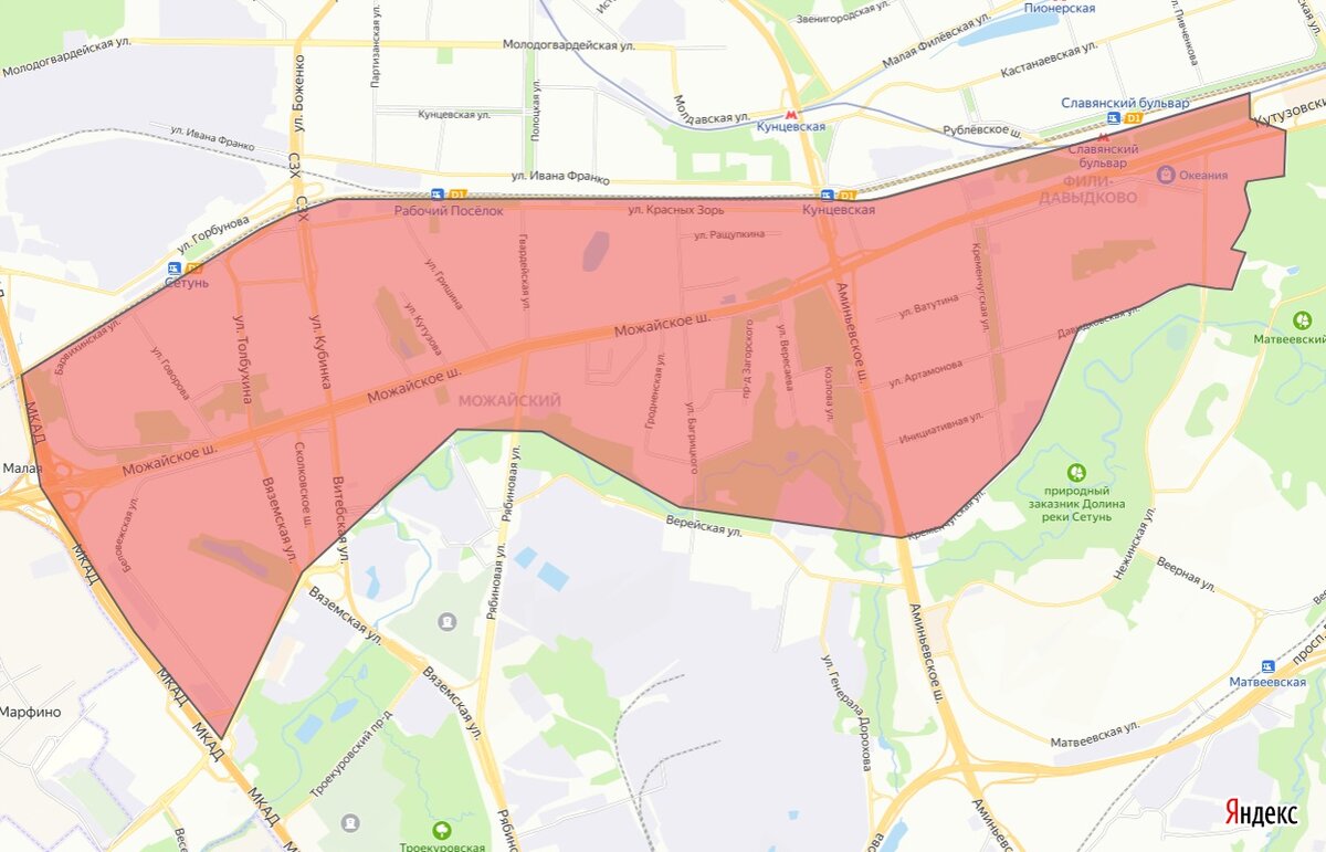 давыдково кунцево. давыдково на карте.