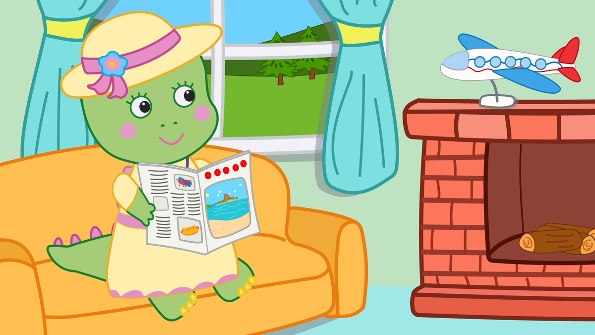 Дино друзья Каникулы Аэропорт - Мультики для детей