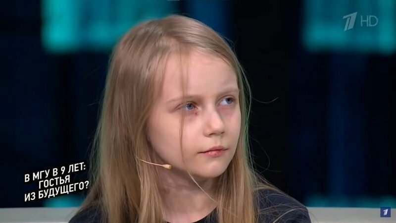 Алиса Теплякова. Кадр из передачи «Док-Ток» на Первом канале.