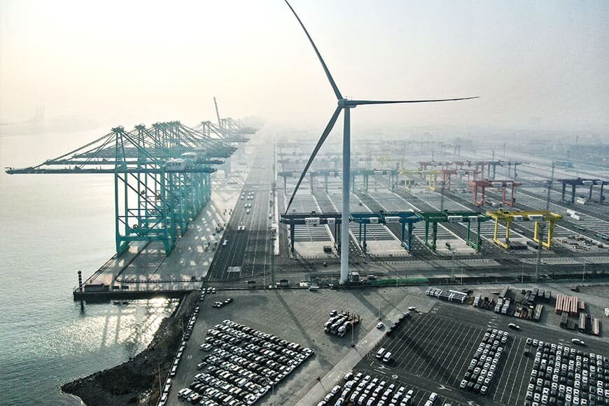 Smart green порт Тяньцзиня