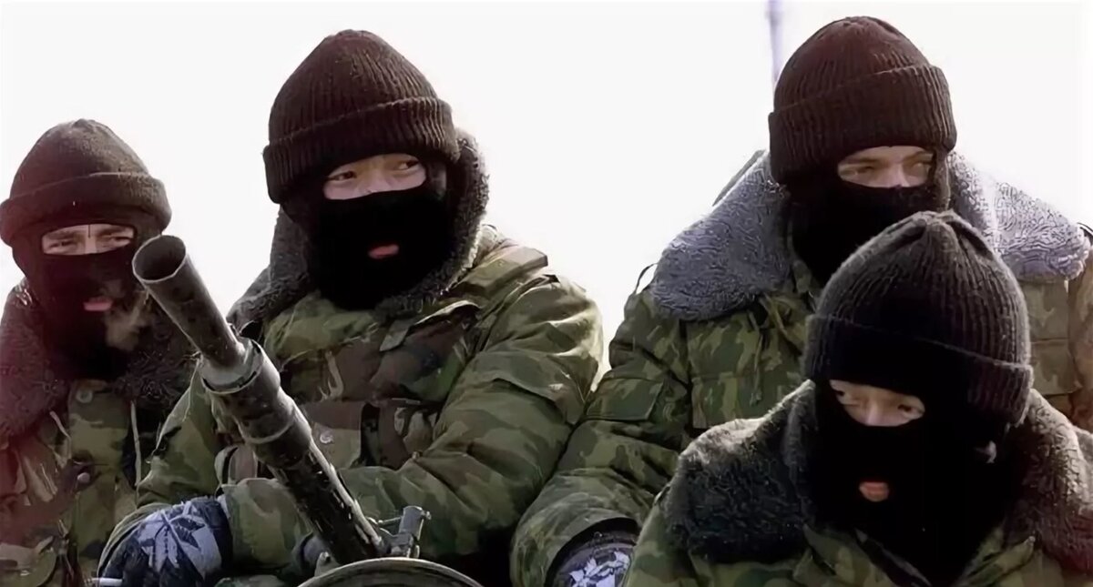 Тувинские бойцы в Чечне. Фото из откр. источника