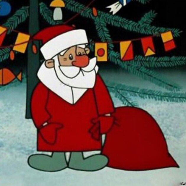 Кадр из мультфильма "Дед Мороз и лето"