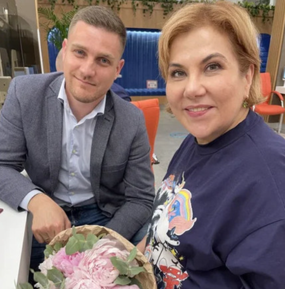 Марина Федункив с мужем