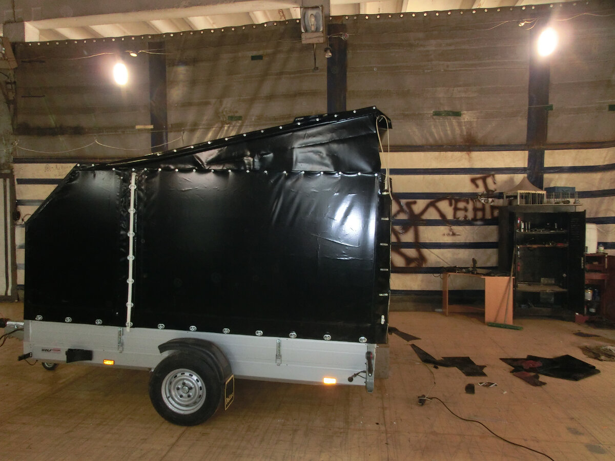 Тюнинг прицепа по заданию заказчика, задача была в увеличении высота.