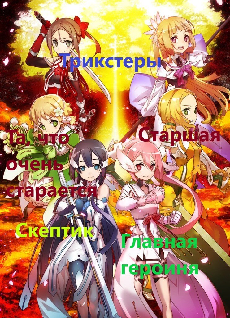 Типажи в команде героев в "Юки Юне"