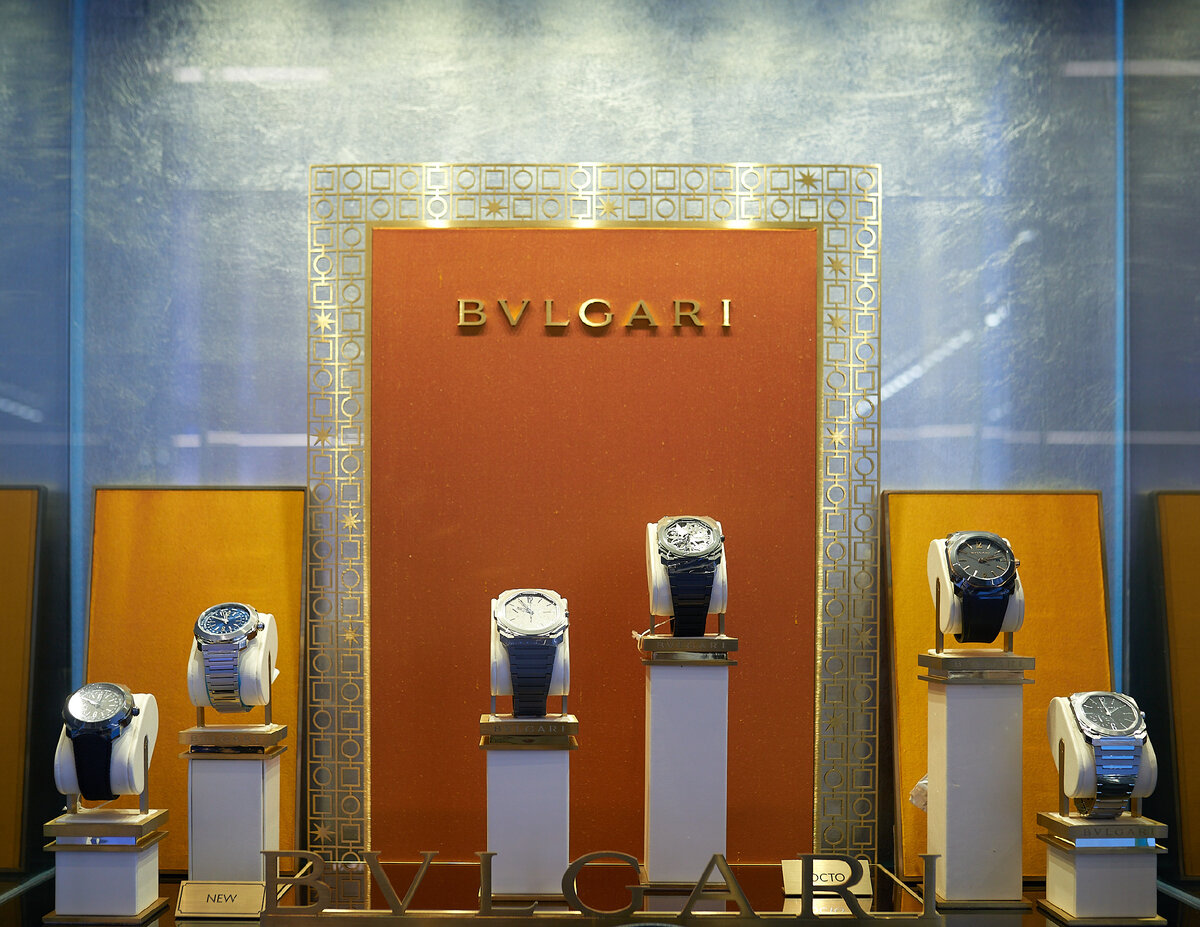 Мужская коллекция Bvlgari в бутике 316Watch