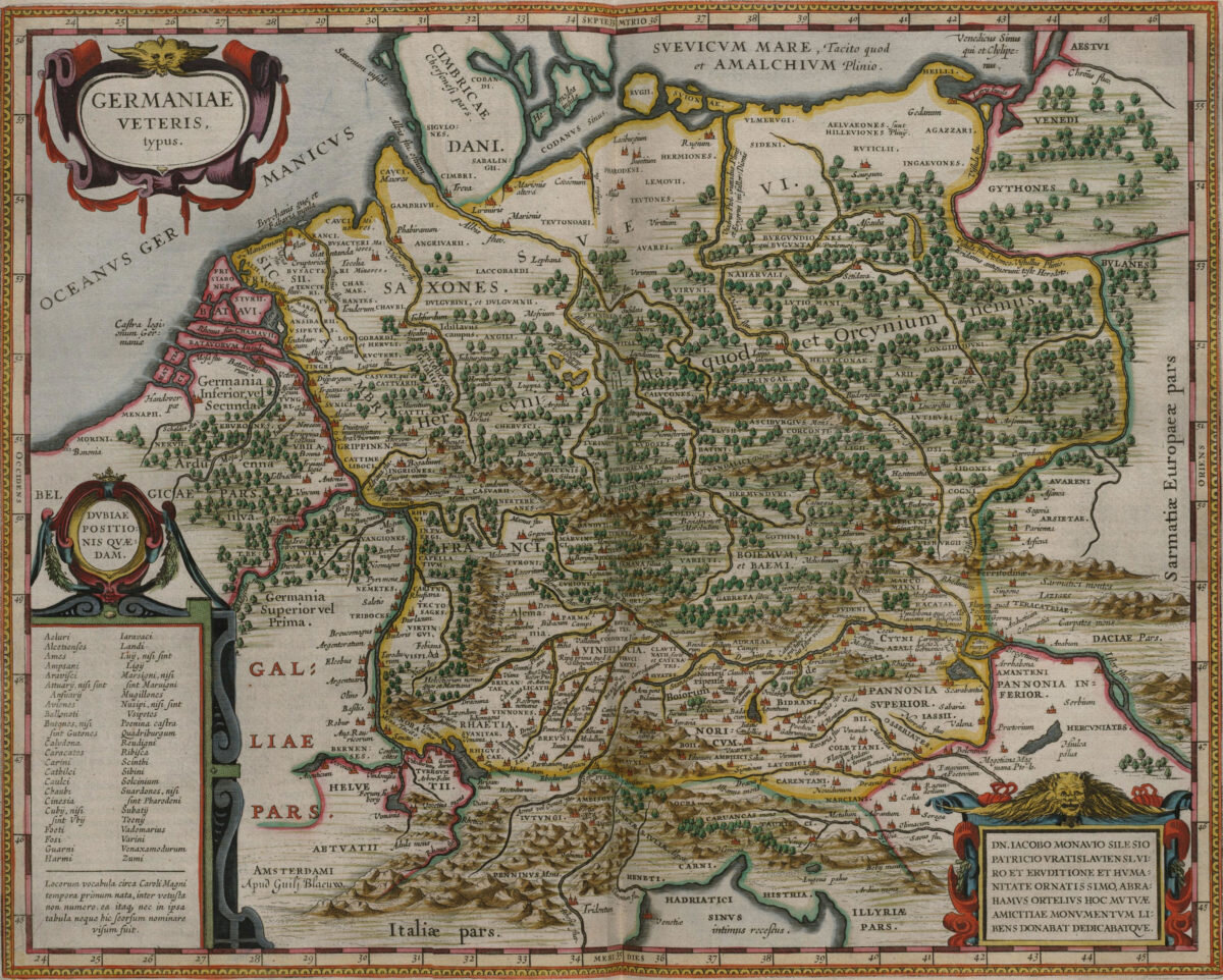 старая карта Германии